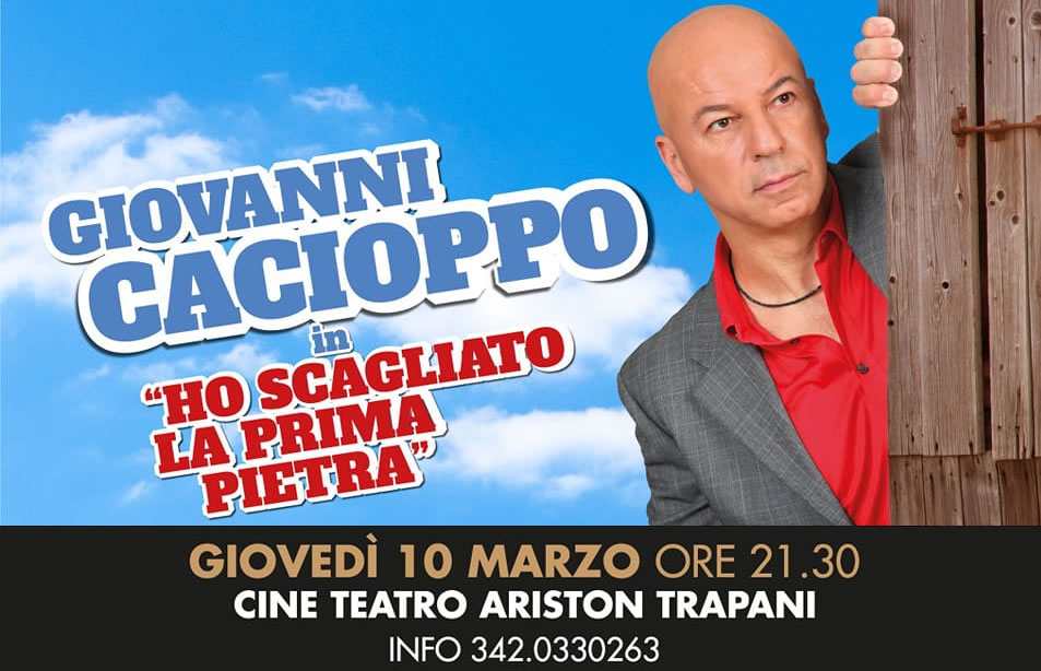 Giovanni Cacioppo at the Ariston Theater in Trapani