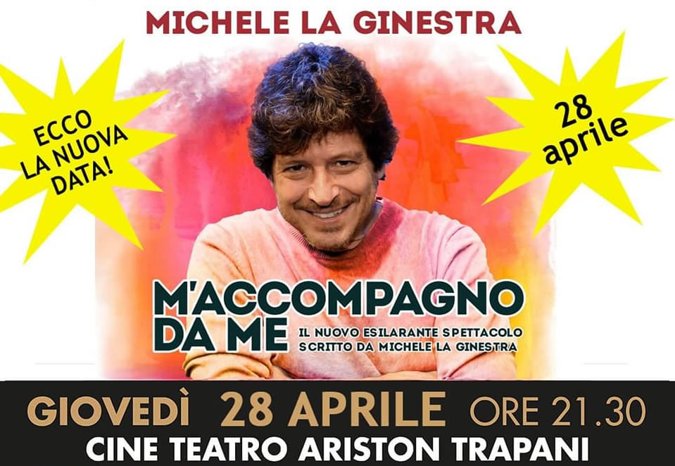 Michele La Ginestra al Teatro Ariston a Trapani