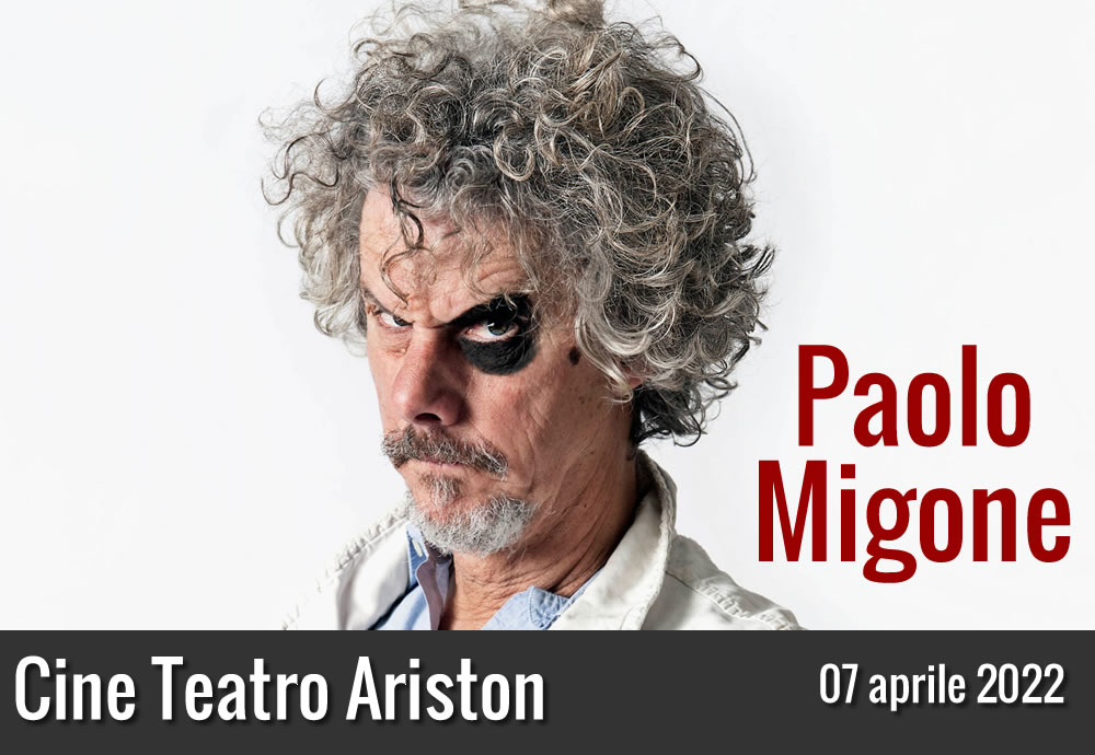 Paolo Migone al Teatro Ariston a Trapani