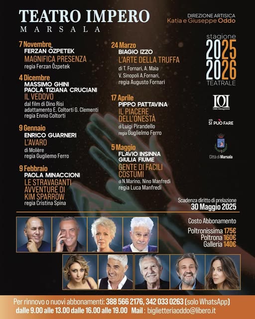 Marsala Theatre Season 2026