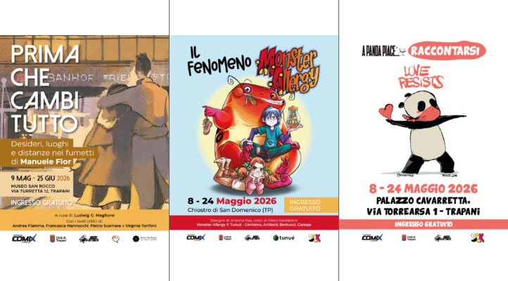 Trapani Comix 2026: comic art exhibitions in Trapani city centre
