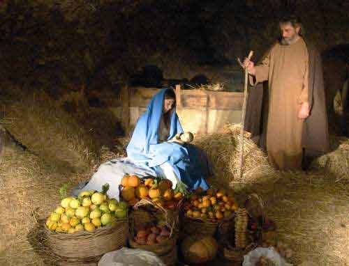 Living nativity scene in Custonaci